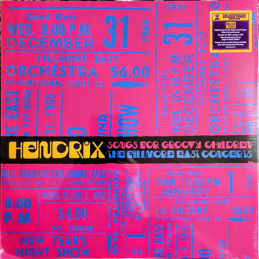 Hendrix* : Songs For Groovy Children (The Fillmore East Concerts Highlights) (LP, RSD, Comp, Ltd, Blu)