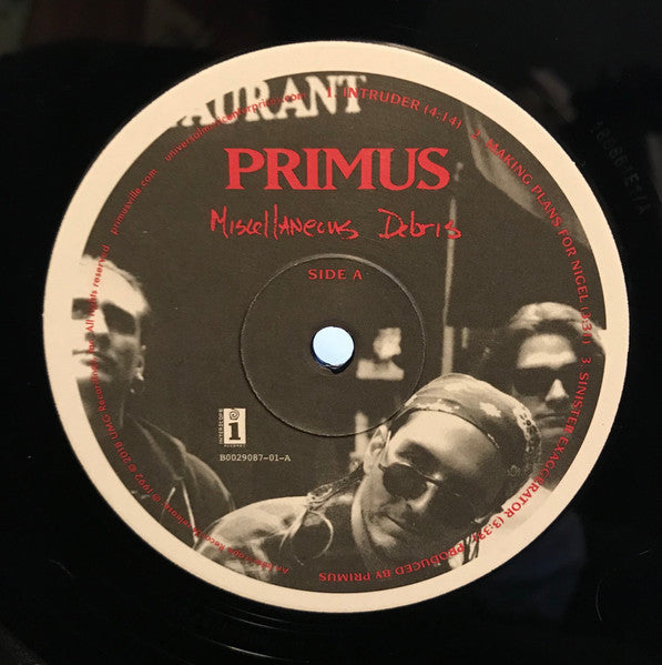 Primus : Miscellaneous Debris (12", EP, RE, 180)