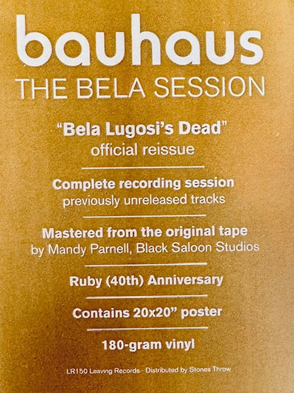 Bauhaus : Bela Lugosi's Dead - The Bela Session (12", Ltd, RE, Rub)