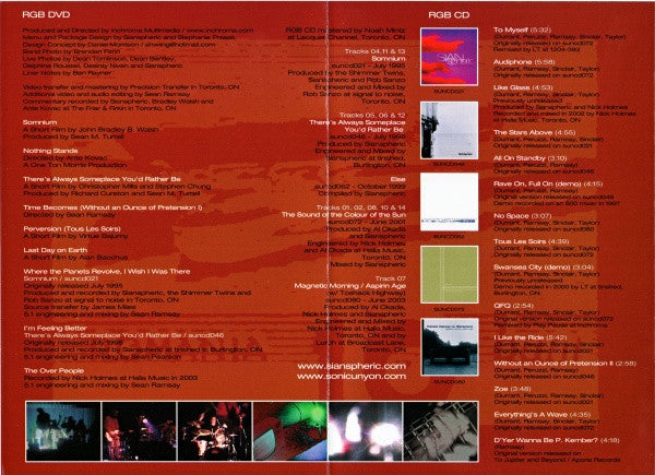 Sianspheric : RGB (DVD, NTSC, + + CD, Comp)
