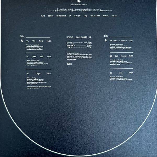 Studio (2) : West Coast (LP, Album, RM, Fog)