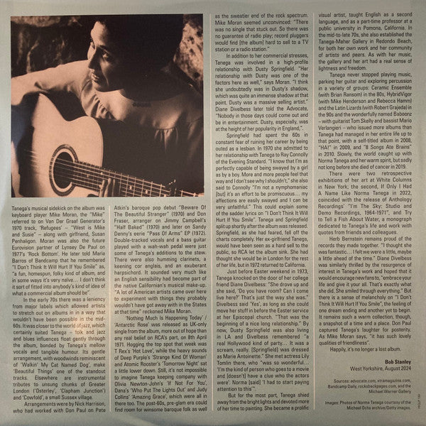 Norma Tanega : I Don't Think It Will Hurt If You Smile (LP, Album, RE)