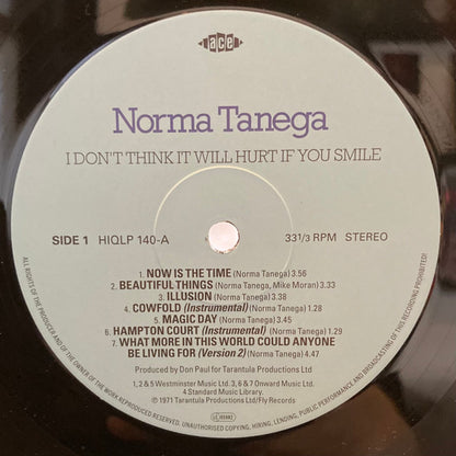 Norma Tanega : I Don't Think It Will Hurt If You Smile (LP, Album, RE)