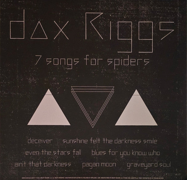 Dax Riggs : 7 Songs For Spiders (LP, Album)