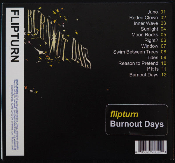 Flipturn : Burnout Days (CD, Album)