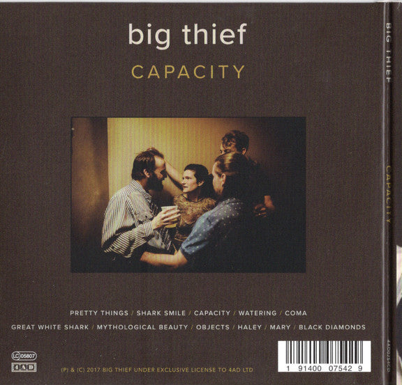 Big Thief : Capacity (CD, Album, RE)