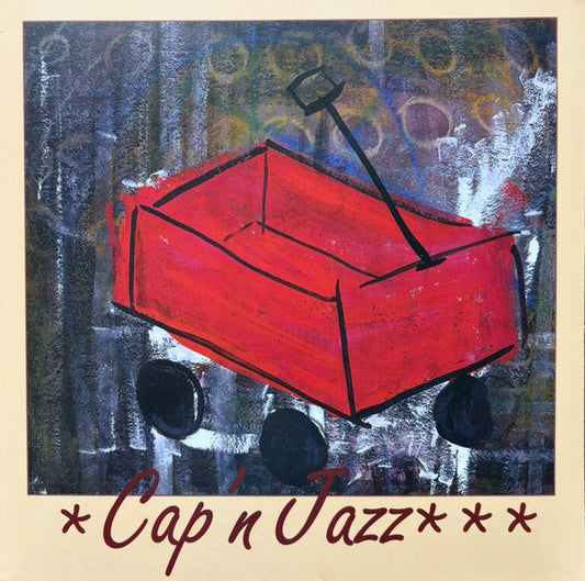 Cap'n Jazz : Burritos, Inspiration Point, Fork Balloon Sports, Cards In The Spokes, Automatic Biographies, Kites, Kung Fu, Trophies, Banana Peels We've Slipped On, And Egg Shells We've Tippy Toed Over (Shmap'n Shmazz) (LP, Album, RE, RM, Whi)