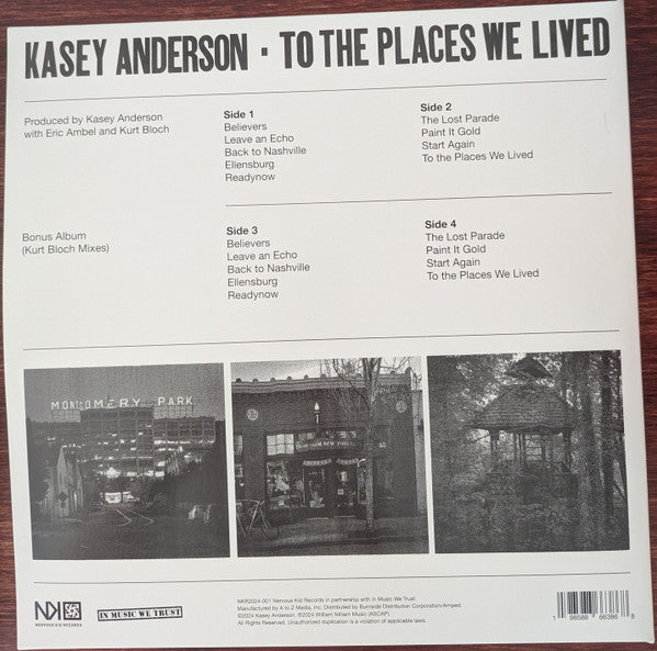 Kasey Anderson : To The Places We Lived (LP)