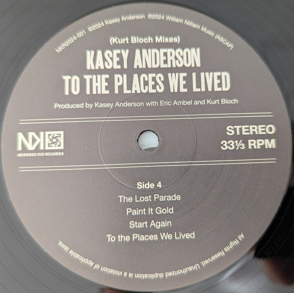 Kasey Anderson : To The Places We Lived (LP)