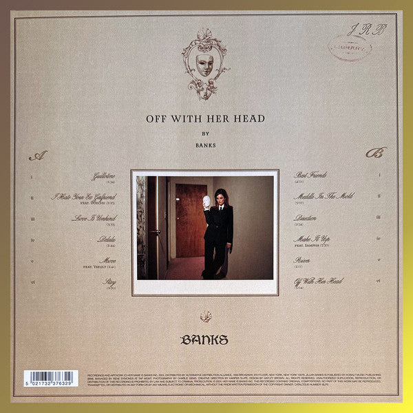 BANKS (7) : Off With Her Head (LP, Album, Cre)