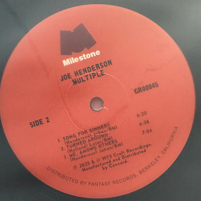 Joe Henderson : Multiple (LP, Album, RE, 180)