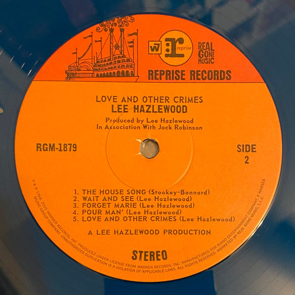 Lee Hazlewood : Love and Other Crimes (LP, Ltd, RE, RM, Sea)
