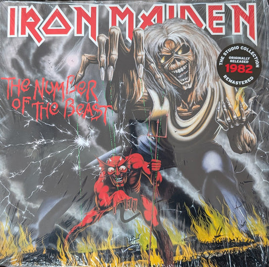 Iron Maiden : The Number Of The Beast (LP, Album, Amb, RE, RM, 180)