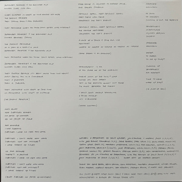 Gastr Del Sol : Camoufleur (LP, Album, RE)