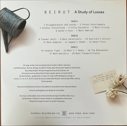 Beirut : A Study Of Losses (LP, Blu + LP, S/Sided, Etch, Blu + Album)