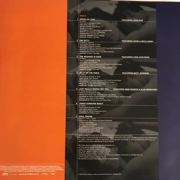 Shudder To Think : Music From The Motion Picture First Love, Last Rites (LP, Album, RSD, Ltd, RE)