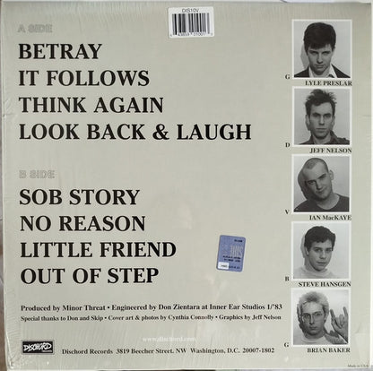 Minor Threat : Out Of Step (12", EP, RE, RM)
