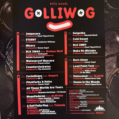 Billy Woods : Golliwog (2xLP, Album)