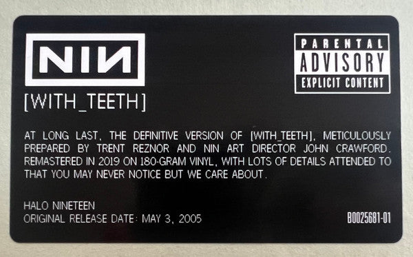 Nine Inch Nails : With Teeth (2xLP, Album, RE, RM, Def)