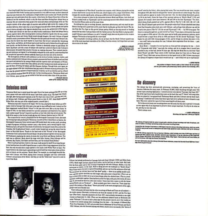 The Thelonious Monk Quartet With John Coltrane : At Carnegie Hall (2xLP, Album, Mono, RP)