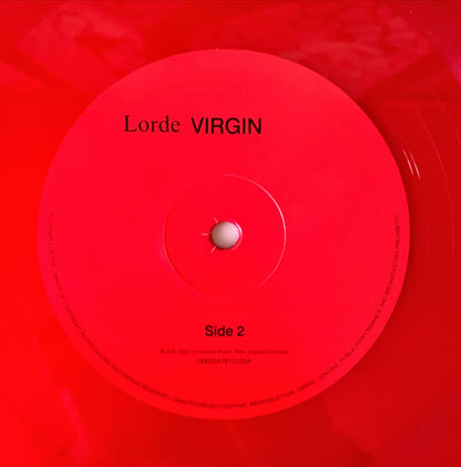 Lorde : Virgin (LP, Album, Ltd, Red)