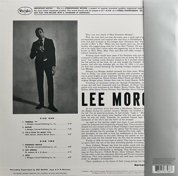 Lee Morgan : Here's Lee Morgan (LP, Album, RE, 180)