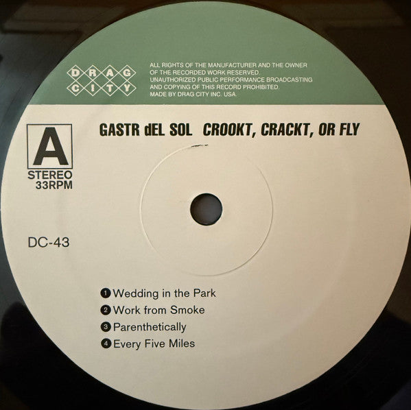 Gastr Del Sol : Crookt, Crackt, Or Fly (LP, Album, RE)