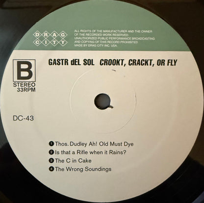Gastr Del Sol : Crookt, Crackt, Or Fly (LP, Album, RE)