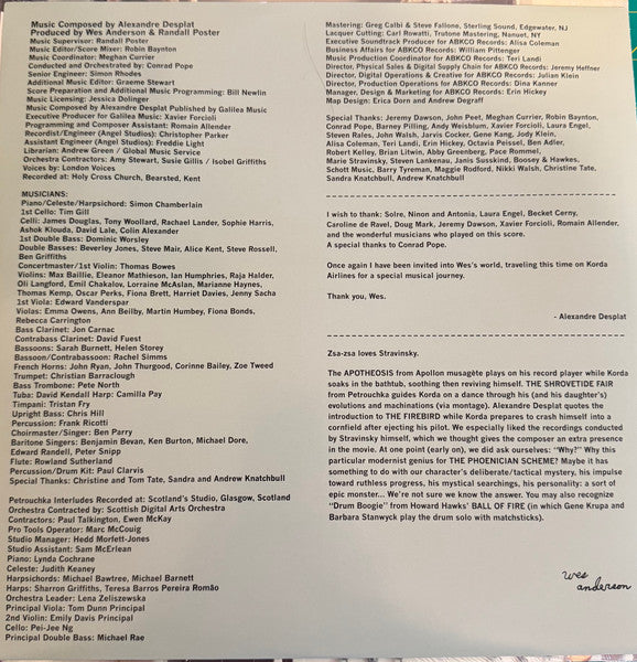 Various : The Phoenician Scheme (Original Soundtrack)  (LP)