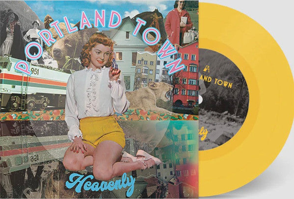 Heavenly : Portland Town (7", Single, Ltd, Yel)