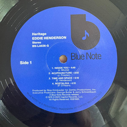 Eddie Henderson : Heritage (LP, Album, RE)
