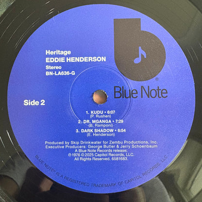 Eddie Henderson : Heritage (LP, Album, RE)