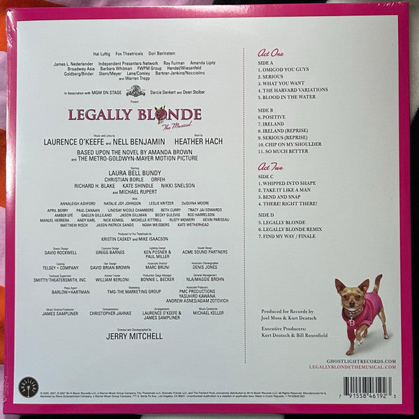 Legally Blonde Original Broadway Cast* : Legally Blonde The Musical (Original Broadway Cast Recording) (2xLP, Album, Pin)