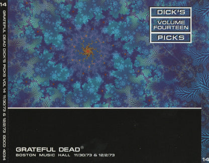 The Grateful Dead : Dick's Picks Volume Fourteen: Boston Music Hall - 11/30/73 & 12/2/73 (4xCD, Album)