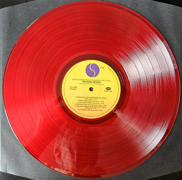 Talking Heads : More Songs About Buildings And Food (LP, Album, RE, RM, Red + LP, Red + Ltd)