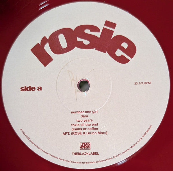 Rosé (2) : Rosie (LP, Album, Ltd, RP, Red)