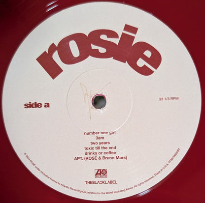 Rosé (2) : Rosie (LP, Album, Ltd, RP, Red)