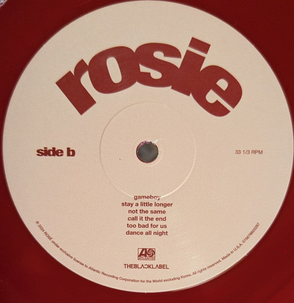 Rosé (2) : Rosie (LP, Album, Ltd, RP, Red)