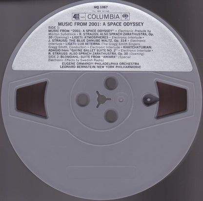 Eugene Ormandy / The Philadelphia Orchestra / Leonard Bernstein / New York Philharmonic / Werner Janssen / Orchestra Of The Vienna Volksoper* : Selections From "2001: A Space Odyssey" / Highlights From "Aniara" (Reel, 4tr Stereo, 7" Reel)
