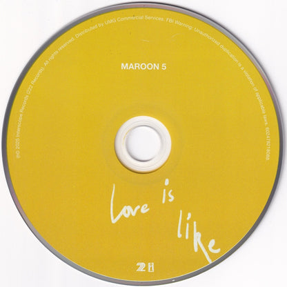 Maroon 5 : Love Is Like (CD, Album)