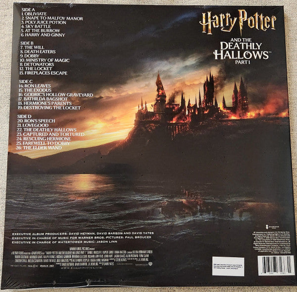 Alexandre Desplat : Harry Potter And The Deathly Hallows Part 1 (Original Motion Picture Soundtrack) (2x12", Album, RE, Cle)