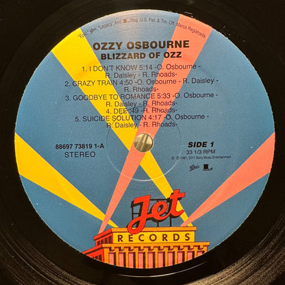 Ozzy Osbourne : Blizzard Of Ozz (LP, Album, RE, RM, Uni)