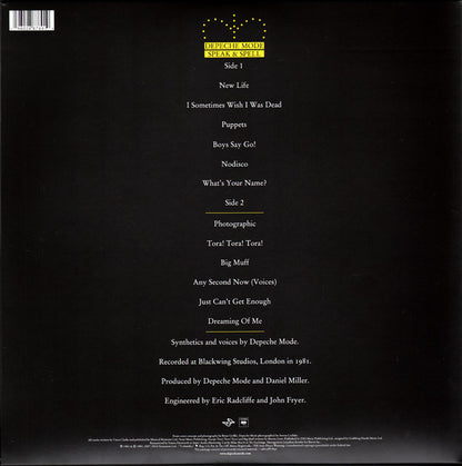 Depeche Mode : Speak & Spell (LP, Album, RE, RM)