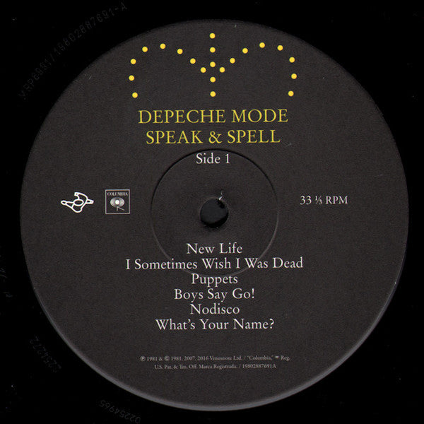 Depeche Mode : Speak & Spell (LP, Album, RE, RM)
