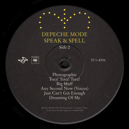 Depeche Mode : Speak & Spell (LP, Album, RE, RM)