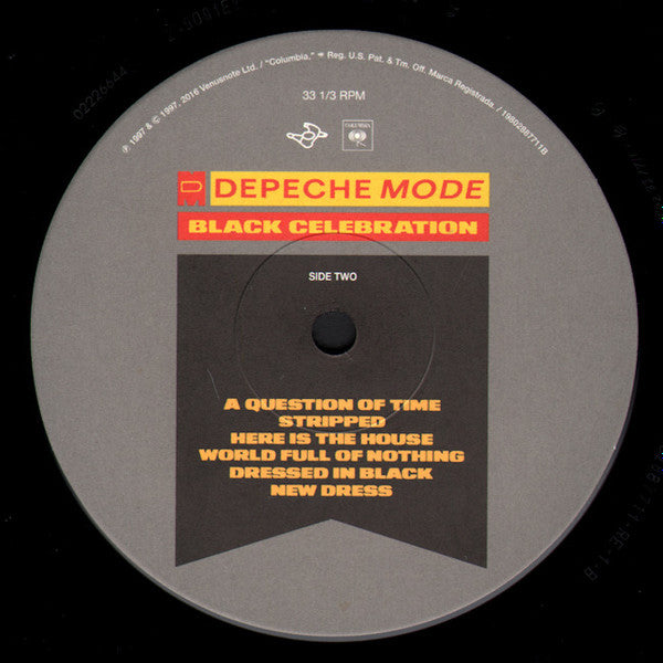 Depeche Mode : Black Celebration (LP, Album, RE, RM)