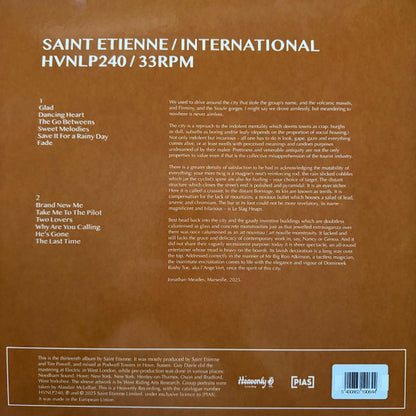 Saint Etienne : International (LP, Album, Ora)