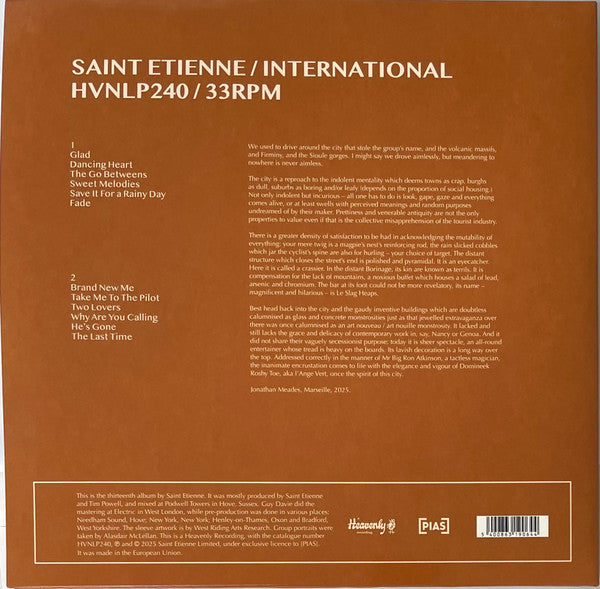 Saint Etienne : International (LP, Album)