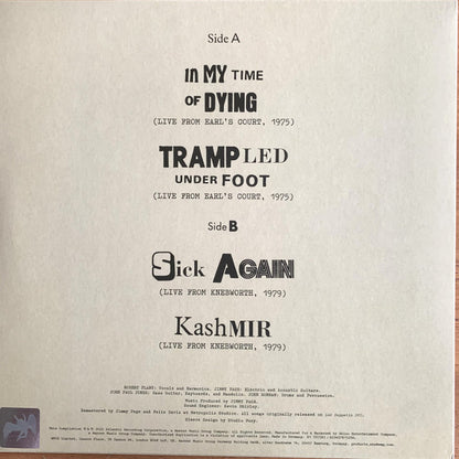 Led Zeppelin : Live EP (12", EP, Comp)