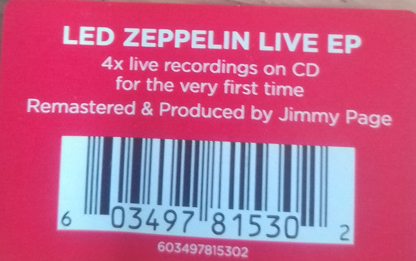 Led Zeppelin : Live EP (CD, EP)